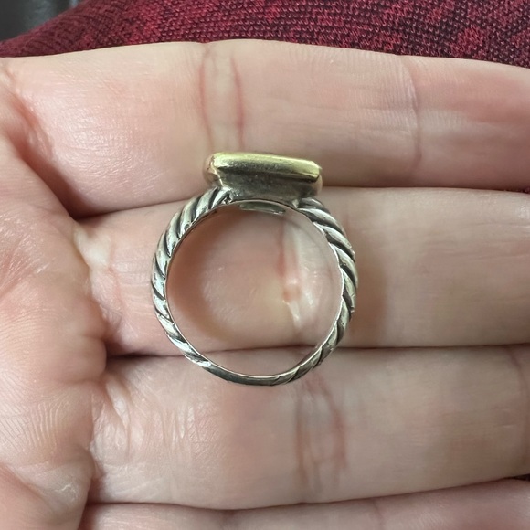 David Yurman Sterling 18k Citrine Noblesse Ring/ Silver Ring with Gold Accent 💍 - Picture 5 of 7